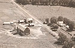 American family farm Midwestern dairy farm